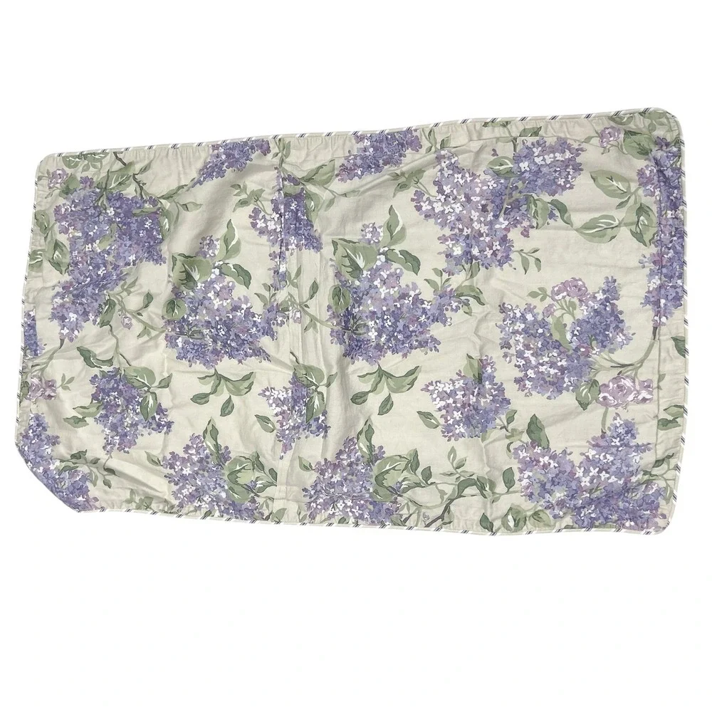 Ralph Lauren Cape‎ Elizabeth King Size Pillow Sham Lilac Purple Case Cotton